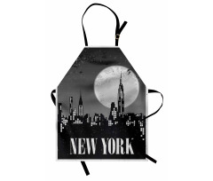 Grunge Nighttime City Apron