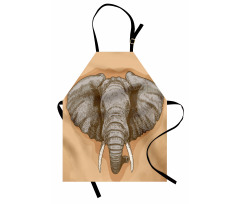 Wild Retro Elephants Apron