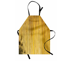 Nature Wood Leaves Stems Apron