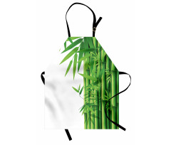 Modern Bamboos Stems Apron