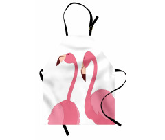 Exotic Pink Birds Animals Apron