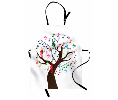 Tree with Colorful Items Apron