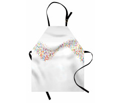 Colorful Wave Banner Apron