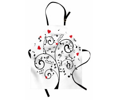 Romantic Tree and Hearts Apron