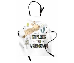 Hopping Bunny Botany Apron