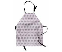 Hand Drawn Flowers and Dots Apron