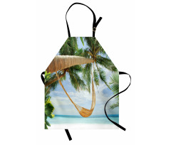 Ocean Sandy Shore Palm Apron