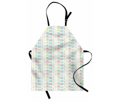 Sketchy and Colorful Cameras Apron