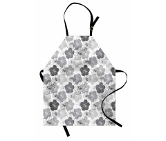 Vintage Hibiscus Flowers Apron