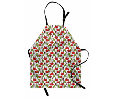 Close up View of Poppies Apron