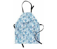 Swirling Oceanic Waves Apron