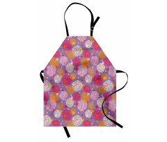Blooming Flowers and Hearts Apron