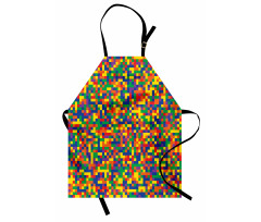 Vivid Motley Pixel Apron