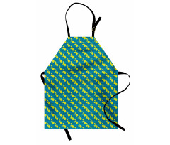 Citrus Motif Zigzag Backdrop Apron