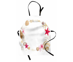 Seashells Flower Star Apron