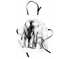 Big Mammal Sketch Apron