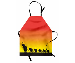 Ombre Sky Mammals Apron