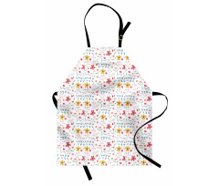 Colorful Wild Meadow Botany Apron