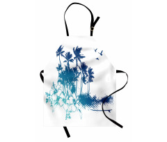 Hibiscus Flower Trees Apron