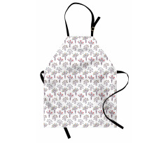 Pastel Art Rhythmic Flowers Apron