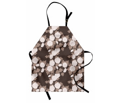 Top View Abstract Blossoms Apron