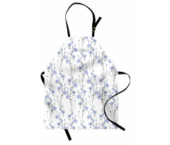 Blossoming Flax Flowers Apron