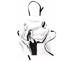 Close Up Lady Portrait Apron