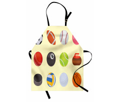 Different Sports Balls Layout Apron