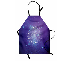 Mystic Eye and Ornaments Art Apron