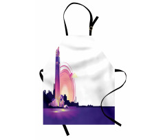 Lighthouse at Sunset Art Apron