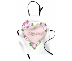 Heart Shaped Vintage Art Apron