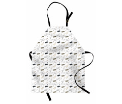 Sponge Scissors Buttons Art Apron