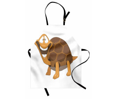 Single Happy Turtle Design Apron