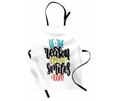 Funky Positive Calligraphy Apron