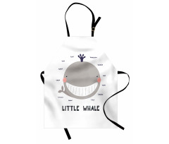 Big Mouth Little Whale Design Apron