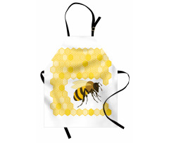 Single Bugnd Hexagons Apron