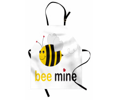 Bee Mine Romantic Cartoon Apron