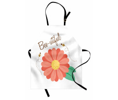 Bee-utiful Floral Scene Apron