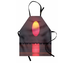 Simple Sunset Scenery Apron