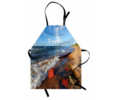 Beachy Summer Scenery Apron