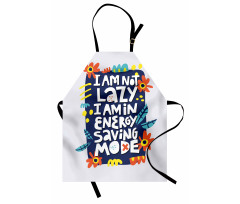 Flowers Leaves Energy Apron