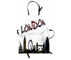 London Tower Cartoon Apron