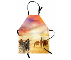 South Wild Zebra Apron