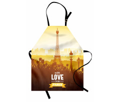 Tulips Romantic Scene Apron