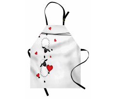 Heart Shapes in Love Apron