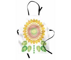 Sunflower Mandala Design Apron