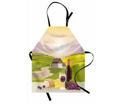 French Countryside Scene Apron