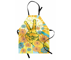 Peace Flowers Apron