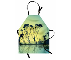 Tree Silhouettes Scenic Apron