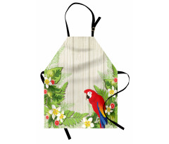 Kuşlar Mutfak Önlüğü Çiçek ve Papağan